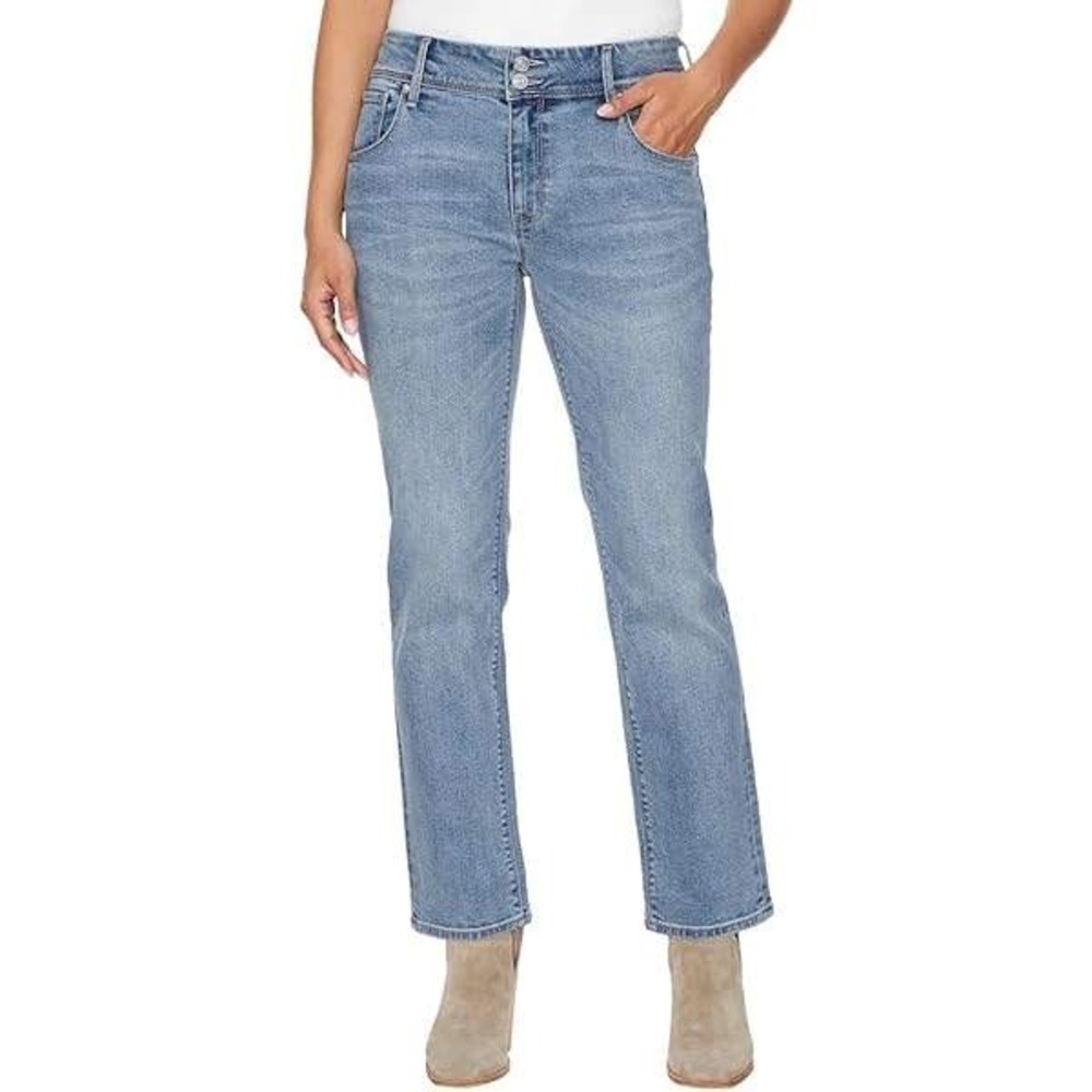 Hudson Women's Slim Straight Medium Wash Denim Jeans‎ Size 12